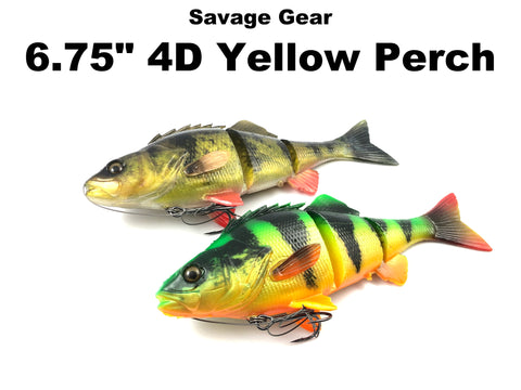 Savage Gear 6.75" 4D Yellow Perch