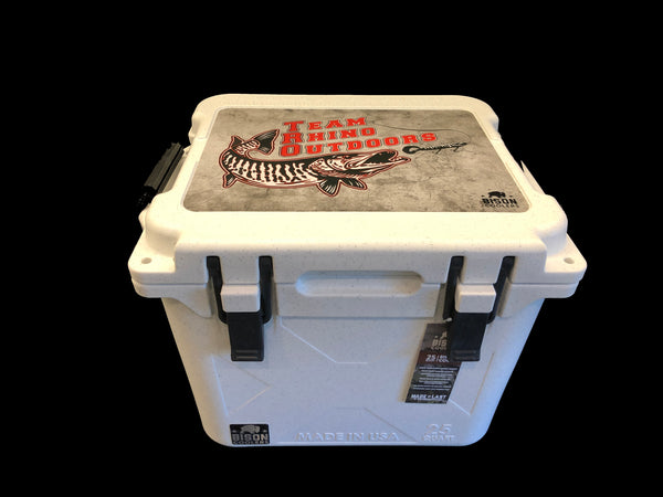 Bison 25 QT White Cooler with Concrete TRO Logo ($249.99 plus $25 Shipping)