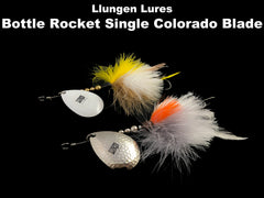 Llungen Lures Bottle Rocket Single Colorado Blade – Team Rhino