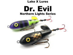 dr.fish fishing lures kit led Lake X Northern Lights Series Dr. Evil Surface Bait orange toxic and trout Lake X Lures Dr. Evil