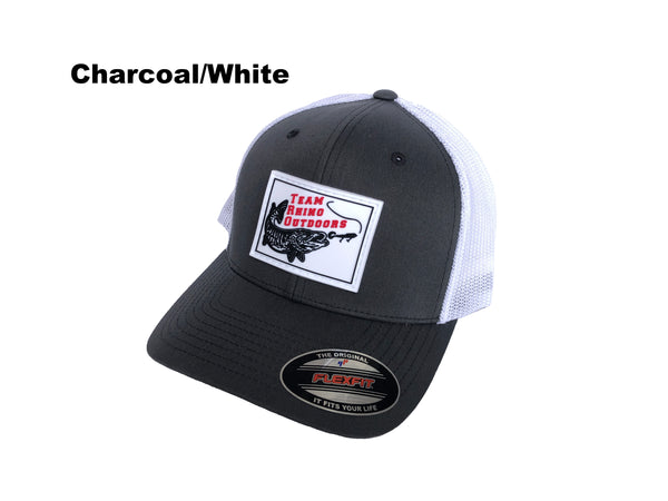 TRO - Flex Fit Mesh Back Trucker PVC Patch Hat - RED Logo (Various Colors)
