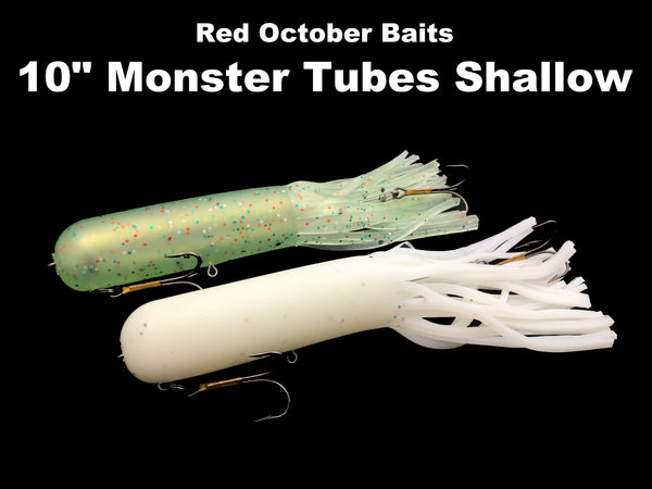 Red October Baits 10" Monster Tubes Shallow