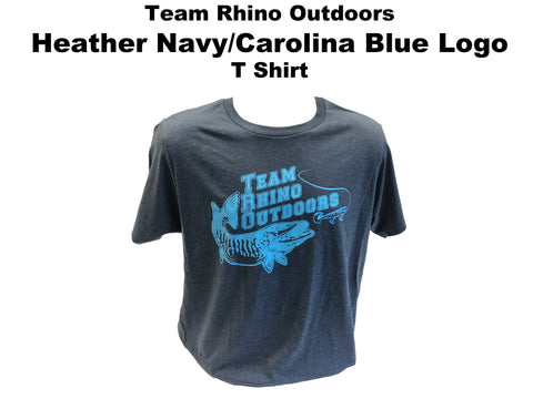 TRO - Heather Navy/Carolina Blue Logo T Shirt
