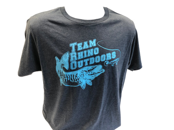 TRO - Heather Navy/Carolina Blue Logo T Shirt