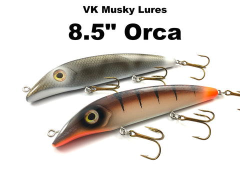 VK Musky Lures 8.5" Orca