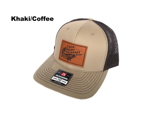 TRO - Richardson 112 Mid Profile Structured LEATHER Patch Hat - (Various Colors)