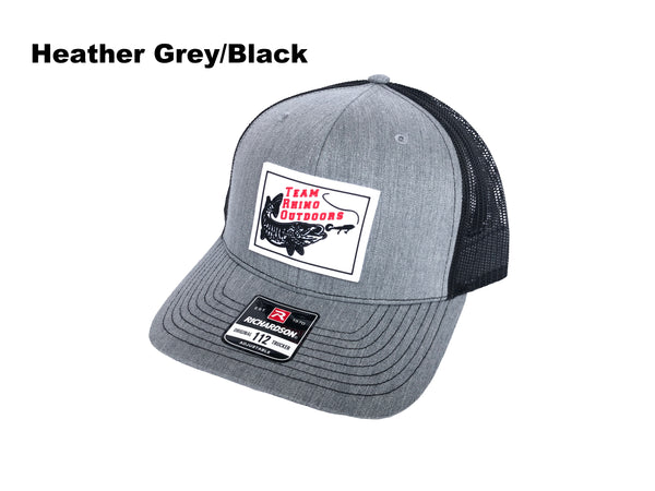 TRO - Richardson 112 Mid Profile Structured PVC Patch Hat - RED Logo (Various Colors)