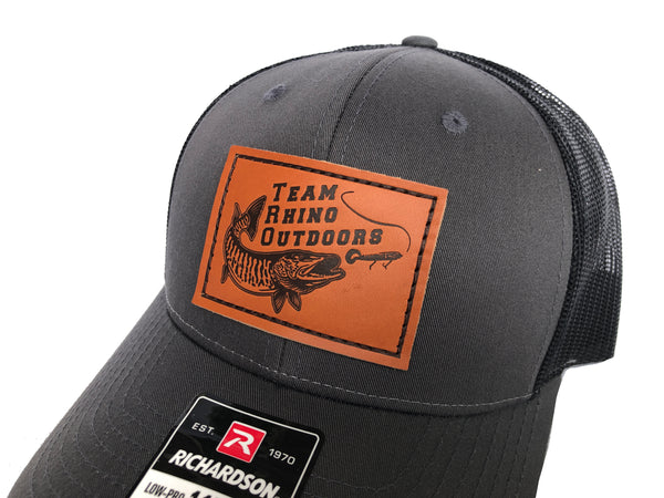 TRO - Richardson 115 Low Profile Structured LEATHER Patch Hat - (Various Colors)