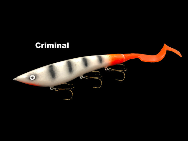 Widow Maker Muskie Lures - Soft Tail Sidewinder