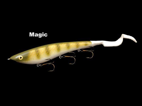 Widow Maker Muskie Lures - Soft Tail Sidewinder