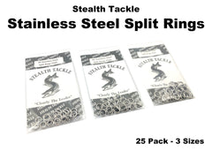 3 metal rings for fishing nets for sale Stealth Tackle Stainless Steel Split Rings 25 Pack (3 sizes) – Team Rhino Outdoors LLC