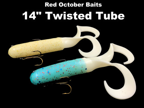 Red October Baits 14" Twisted Tube Mid Depth