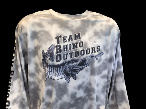 TRO -  White Smoke/Black Logo Long Sleeve Performance T
