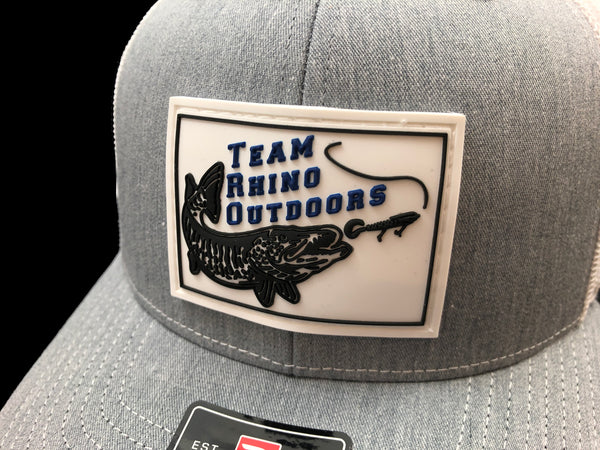 TRO - Richardson 112 Mid Profile Structured PVC Patch Hat - BLUE Logo (Various Colors)
