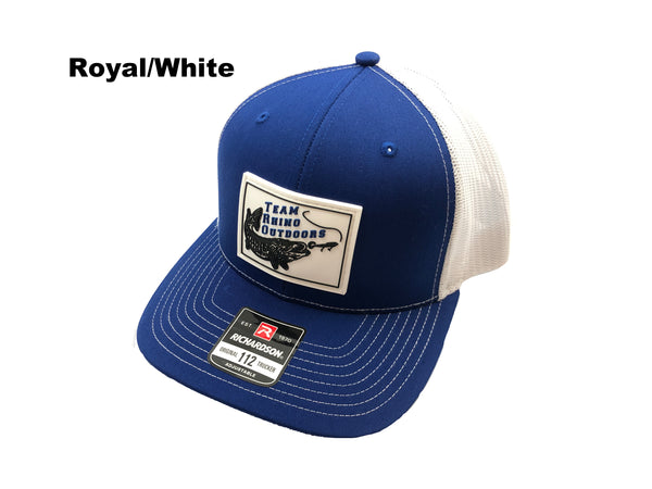 TRO - Richardson 112 Mid Profile Structured PVC Patch Hat - BLUE Logo (Various Colors)