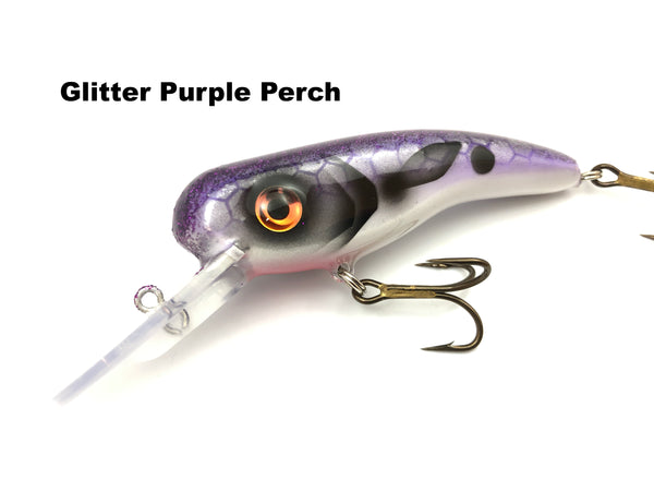 Llungen Lures .22 Short - Glitter Purple Perch