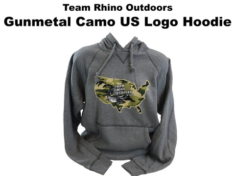 Team Rhino Outdoors - Gunmetal Camo US Logo Hoodie