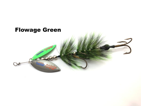 Musky Mayhem Tackle 8" Double WILLOW Rabid Squirrel