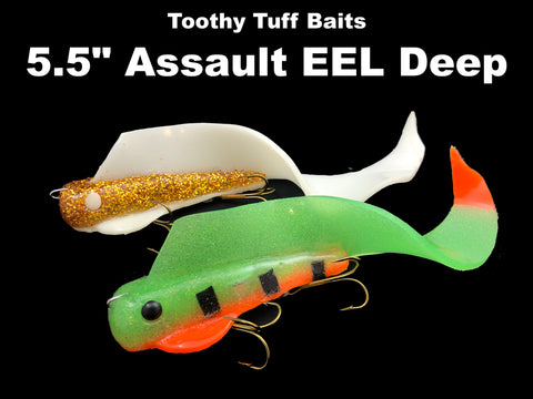 Toothy Tuff Baits 5.5" Assault EEL Deep