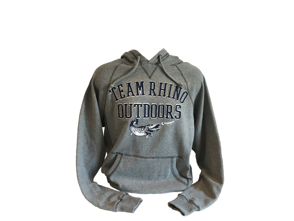 TRO - Gunmetal/Navy Fish and Lure Appliqué Hoodie (XS Size Only)