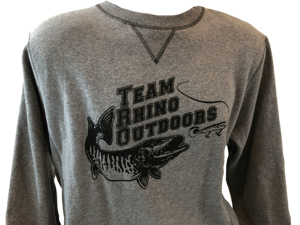 Team Rhino Outdoors - Grey Crew Neck Sweatshirt