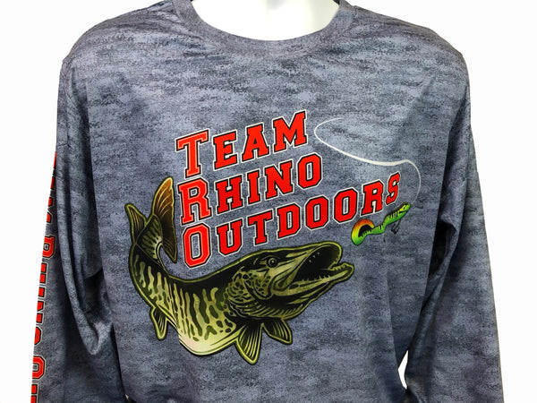 TRO - Grey/Red Logo Long Sleeve Performance T
