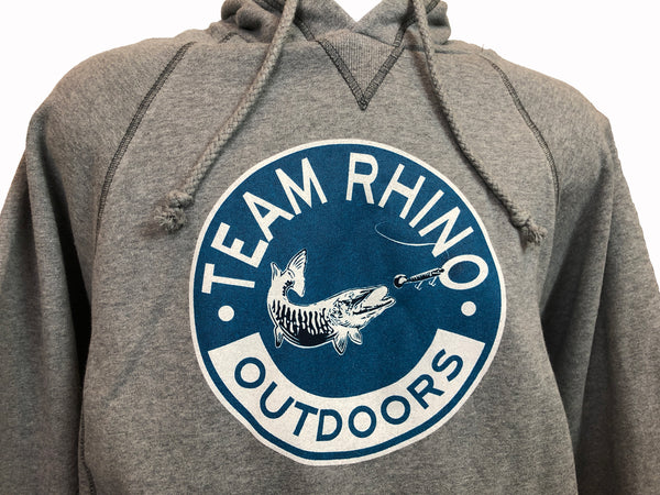Team Rhino Outdoors - Gunmetal Circle Logo Hoodie (2XL only)