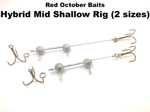 Red October Baits HYBRID Mid Shallow Rig (2 sizes)