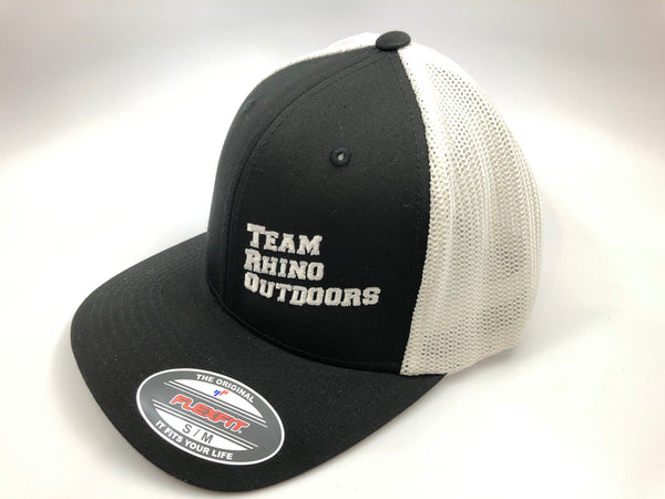 Team Rhino Outdoors Flex Fit Hat w/white TRO letter logo (2 sizes)