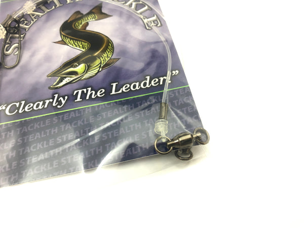 Stealth Tackle - 130# Fluorocarbon Leader 9" Length (2 pack - ST130-9")