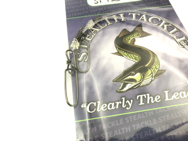 Stealth Tackle - 130# Fluorocarbon Leader 9" Length (2 pack - ST130-9")