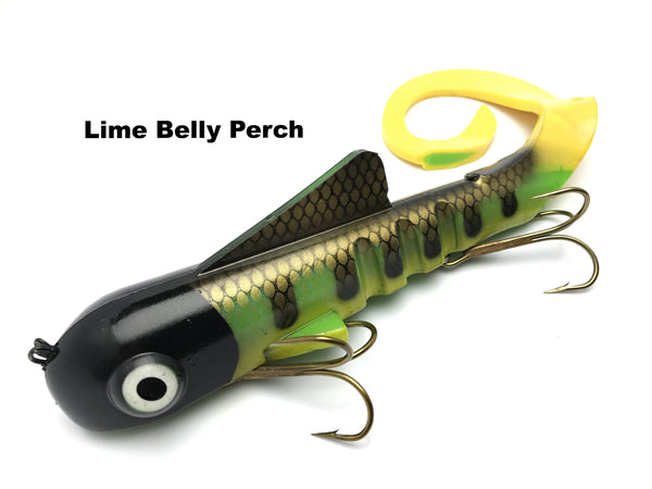 Musky Innovations Magnum Bull Dawg - Lime Belly Perch