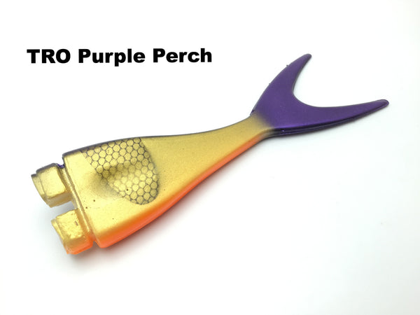 Musky Innovations Mag Shallow Invader Replacement Tail - TRO Purple Perch
