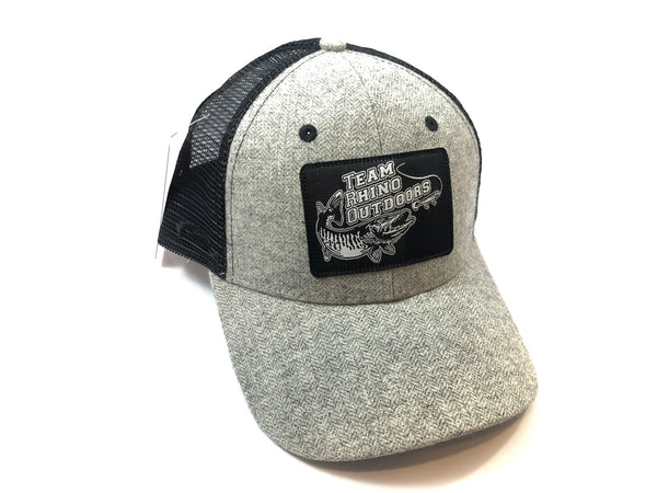 TRO Adjustable Grey/Black Mesh - Black/White Woven Label