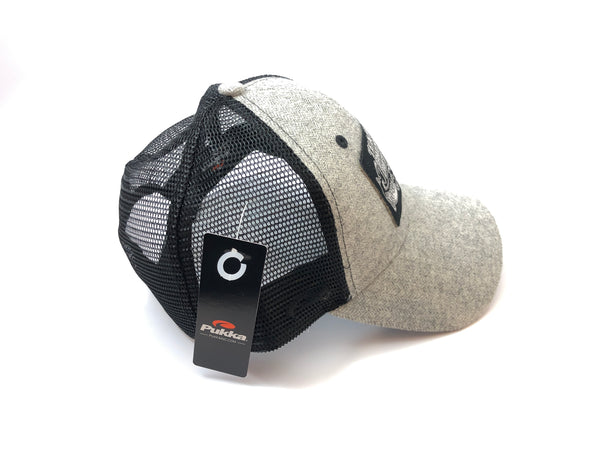 TRO Adjustable Grey/Black Mesh - Black/White Woven Label
