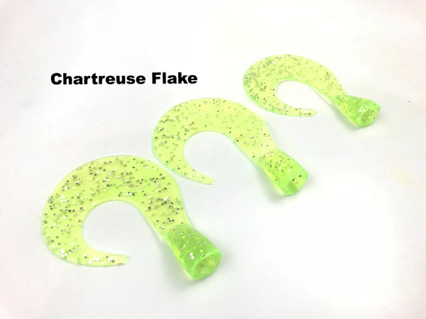 Phantom Lures 7.5" Replacement Tails - Chartreuse Flake