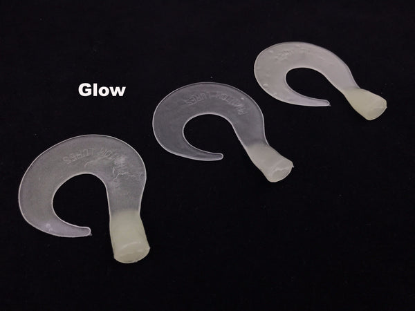Phantom Lures 6" Replacement Tails - Glow