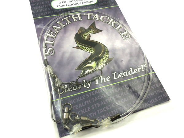 Stealth Tackle - 130# Fluorocarbon Leader (2 pack - ST130)