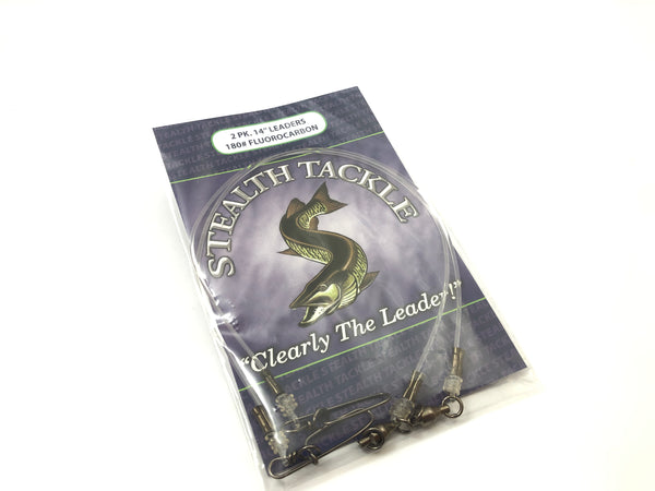 Stealth Tackle - 180# Fluorocarbon Leader (2 pack ST180)