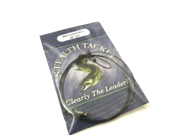 Stealth Tackle - 90# Coated 7 Strand 48" Trolling Leader 1 Pack (ST090C 48")