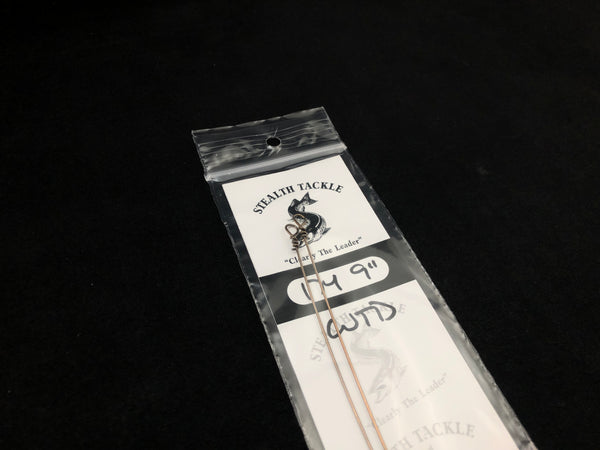 Stealth Tackle - 174# 9" WTD Solid Wire Leaders (2 pack ST174 9" WTD)