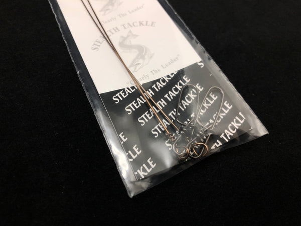 Stealth Tackle - 174# 9" WTD Solid Wire Leaders (2 pack ST174 9" WTD)