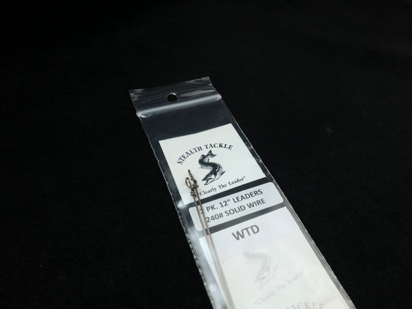 Stealth Tackle - 240#  WTD Solid Wire Leaders (2 pack ST240G)