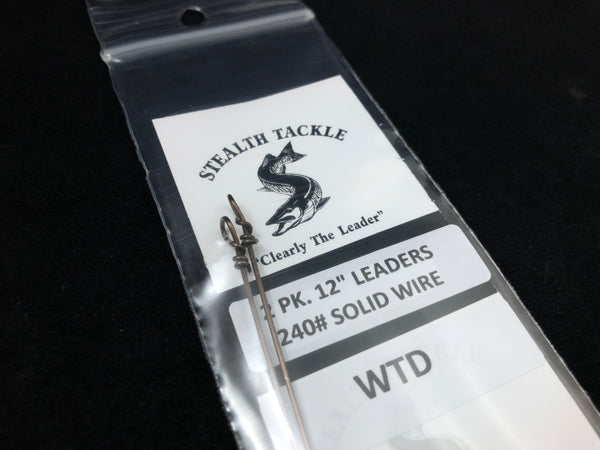 Stealth Tackle - 240#  WTD Solid Wire Leaders (2 pack ST240G)