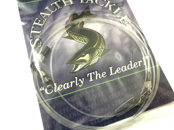 Stealth Tackle - 100# 60" Fluorocarbon Small Bait Trolling Leader (ST100T 60")