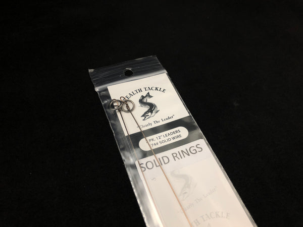 Stealth Tackle - 174# Wire Leaders w/solid ring (2 pack ST174 Solid)