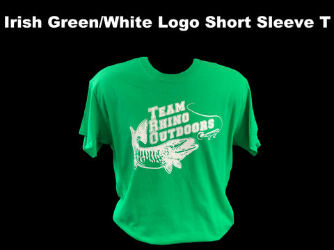Team Rhino Outdoors  Irish Green/White Short Sleeve Classic Logo T