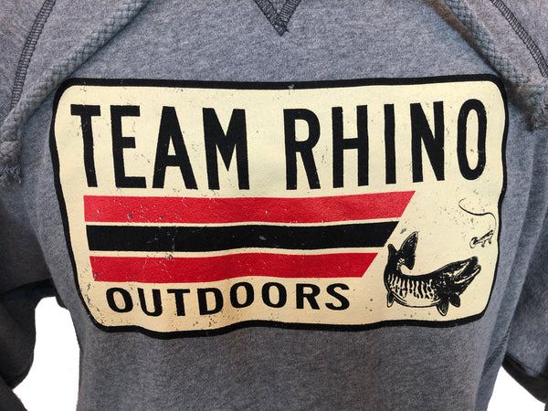 Team Rhino Outdoors - Gunmetal License Plate Logo Hoodie