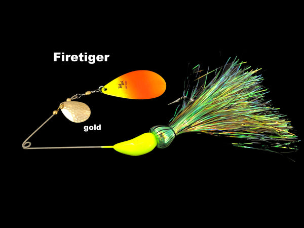 Ruff Tackle - Rad Dog MAGNUM Tandem Tinsel Spinner Bait