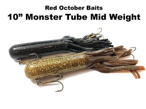 Red October Baits 10" Monster Tubes Mid Weight